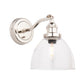 Carlton 1 Wall Light Bright Nickel