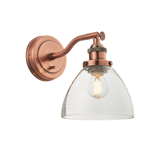 Carlton Wall Light Aged Copper