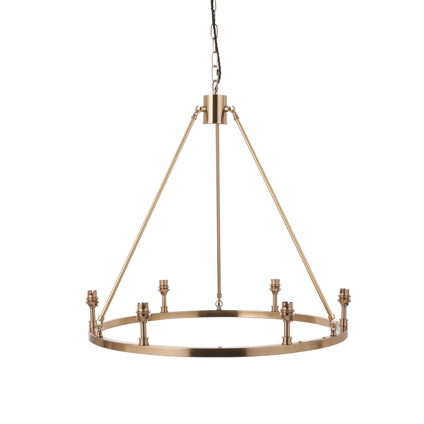 Basile 6 Pendant Light Fitting Aged Brass