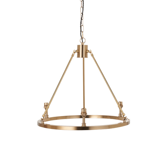 Basile 3 Pendant Light Fitting Aged Brass