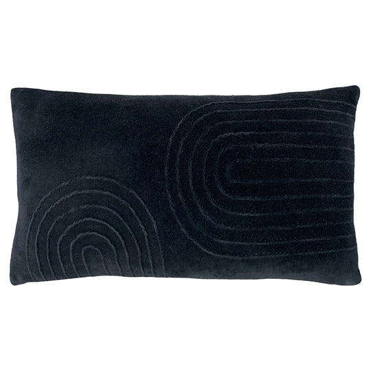 Furn Mangata Soft Velvet Cushion Black