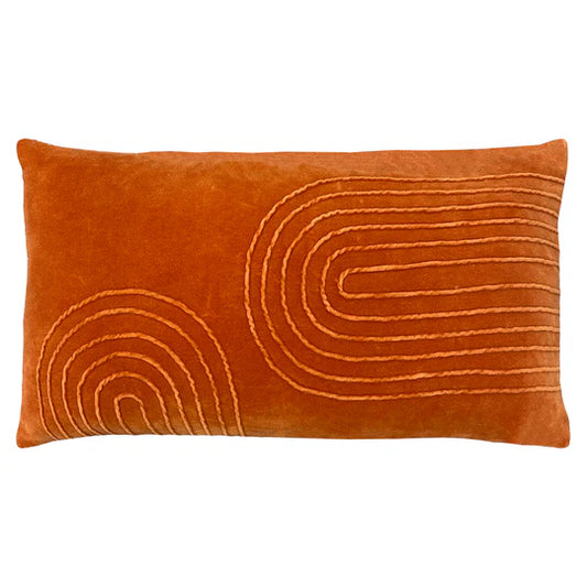 Furn. Mangata Soft Velvet Cushion Orange