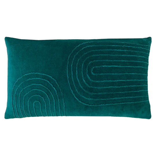 Furn Mangata Soft Velvet Cushion Teal