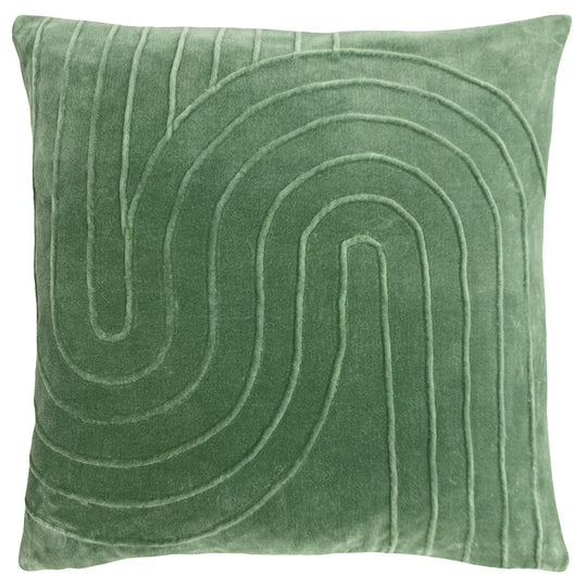 Furn Mangata Soft Velvet Cushion Eucalyptus