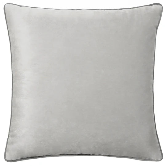 Meridian Velvet Cushion Dove/Charcoal