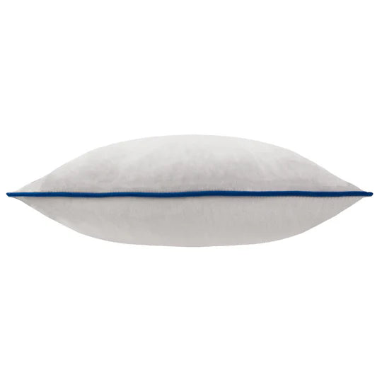 Meridian Velvet Cushion Silver/Navy