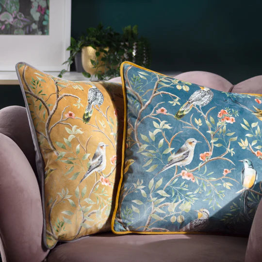 Orient Chinoiserie Cushion Gold