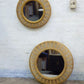 Set of Two Rattan Mirrors