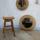 Set of Two Rattan Mirrors