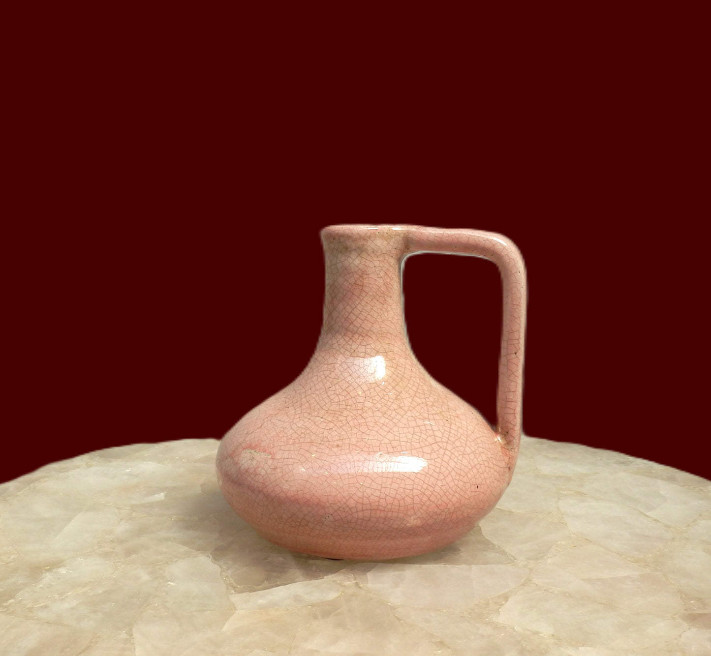 Small Pink Glazed Vase