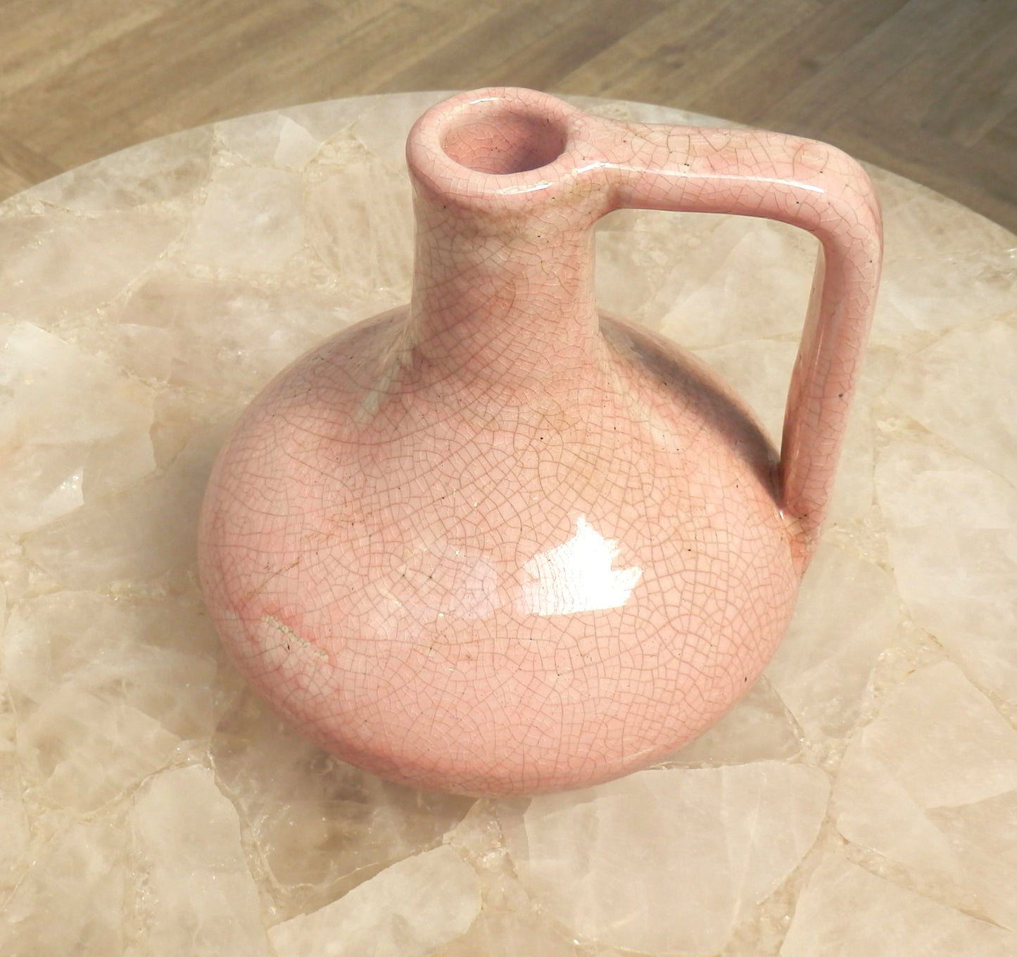 Small Pink Glazed Vase