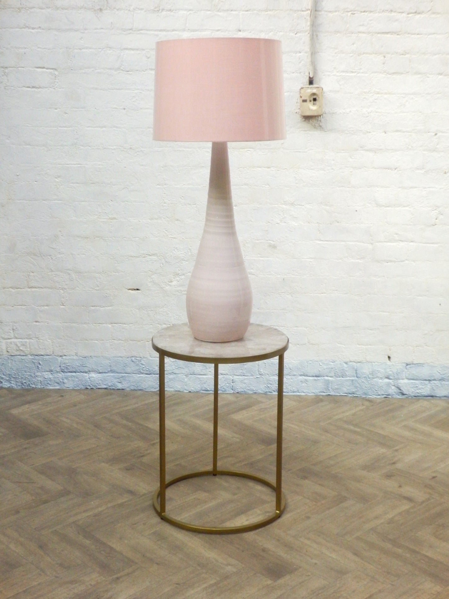 Large Teardrop Lamp- Pastel Pink