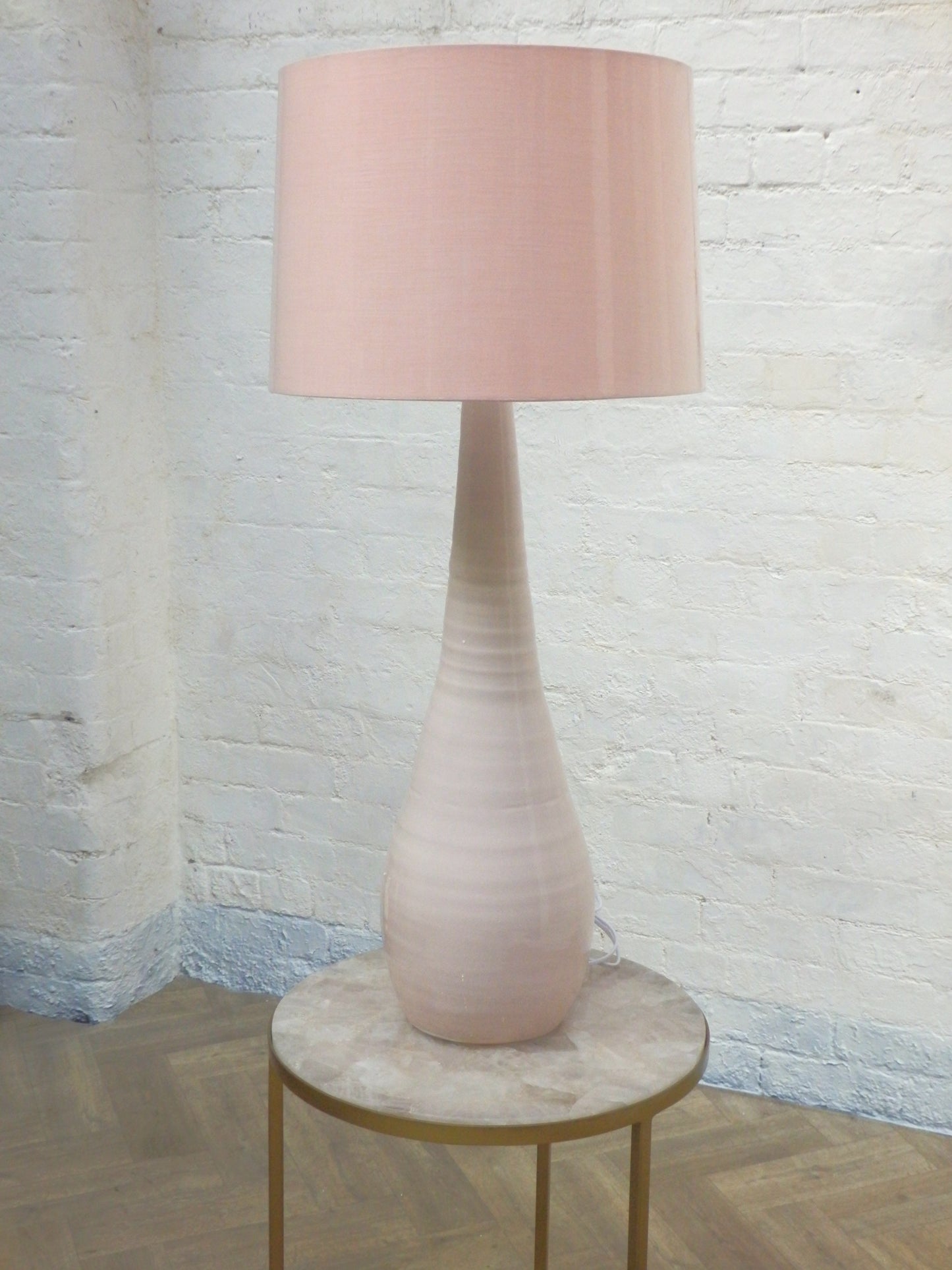 Large Teardrop Lamp- Pastel Pink