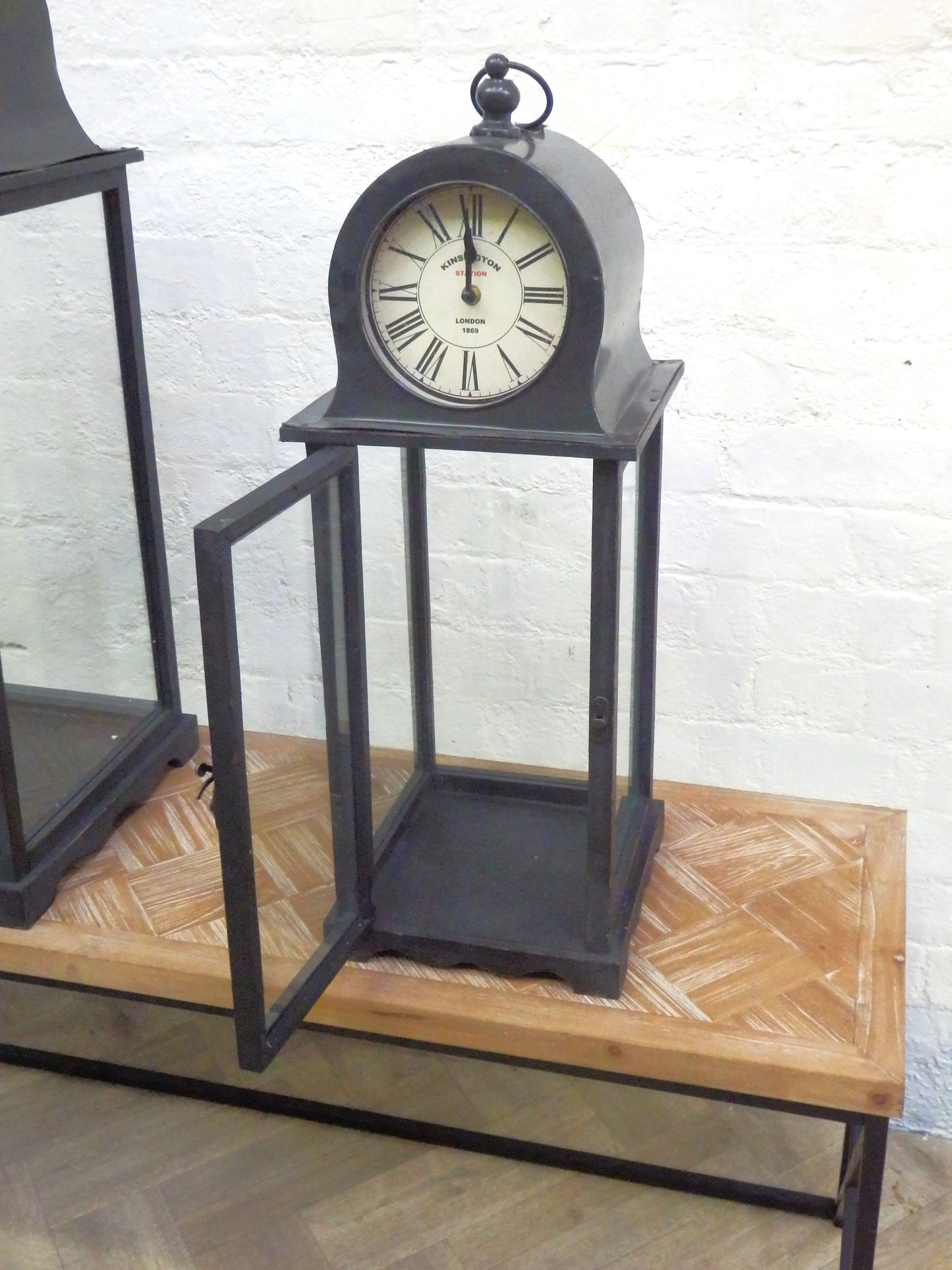 Vintage Style Clock Lantern- Small