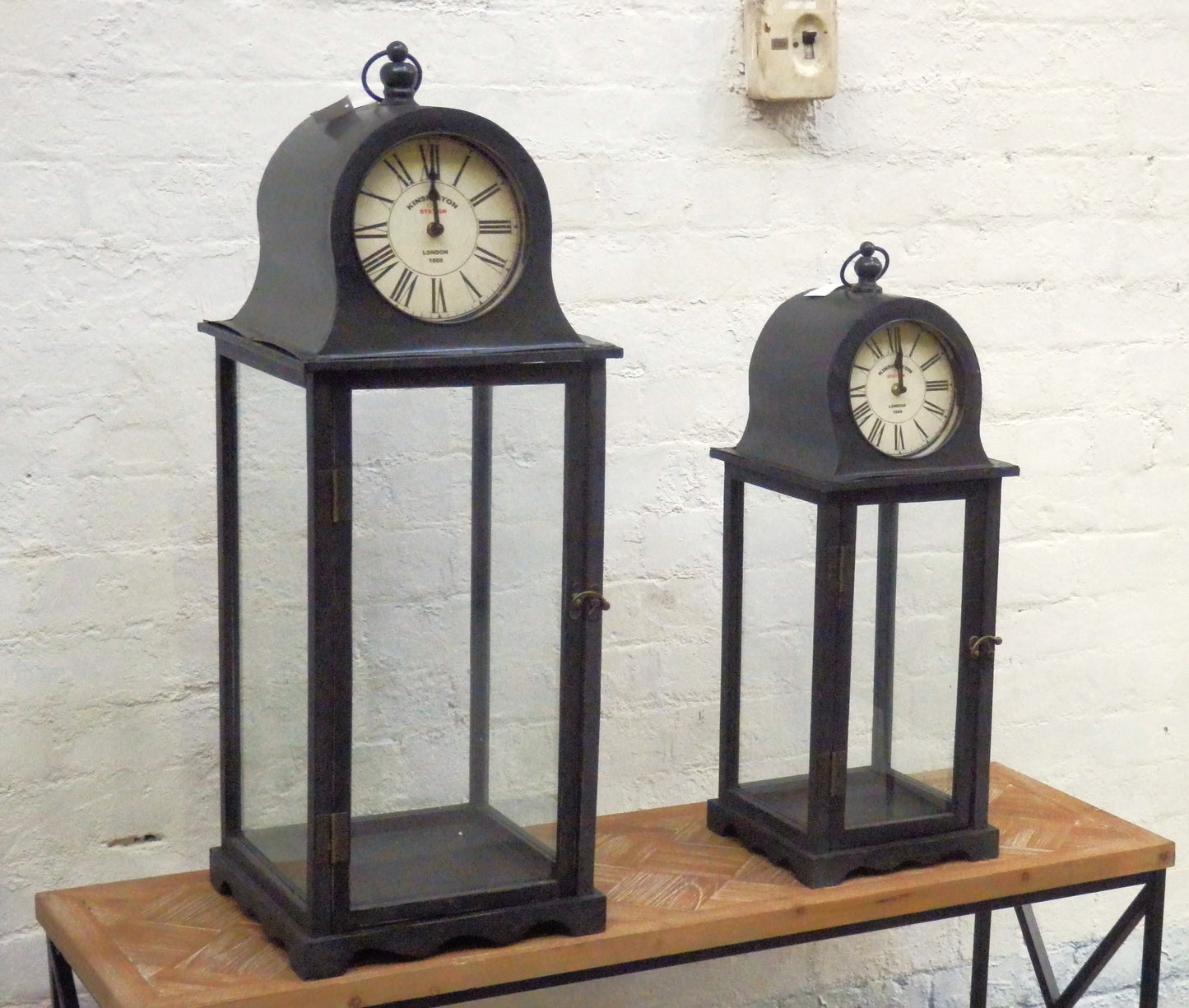 Vintage Style Clock Lantern- Small