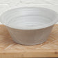 Large Round Rimmed Mix Bowl- Distressed White/grey