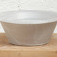 Large Round Rimmed Mix Bowl- Distressed White/grey