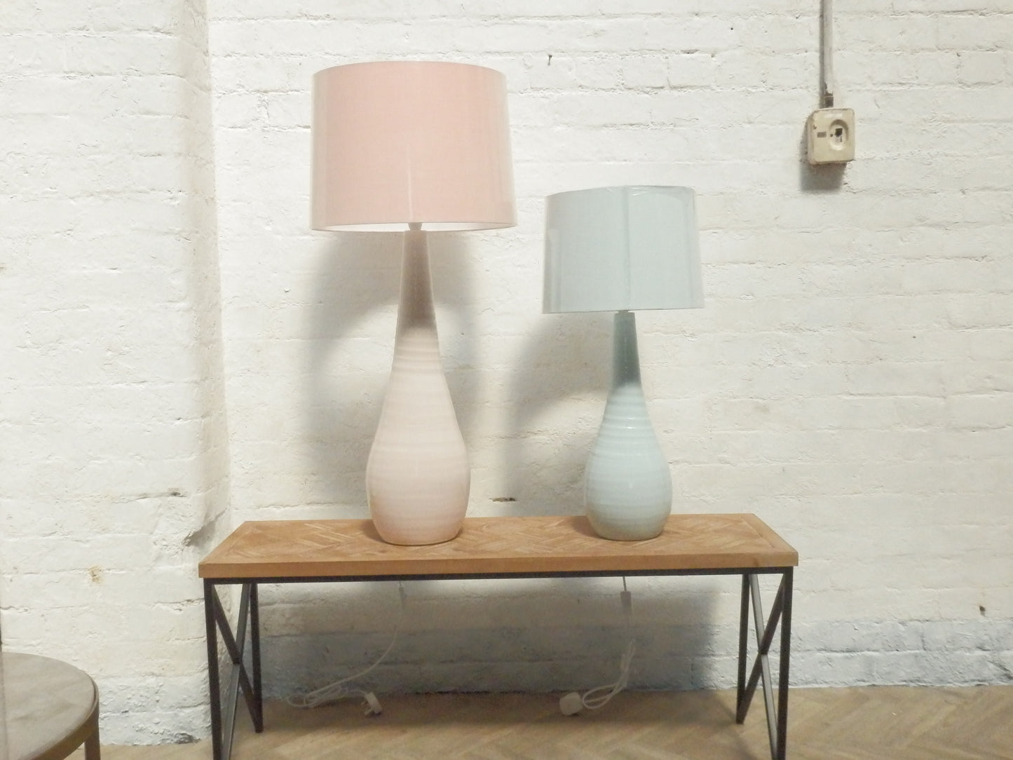 Medium Teardrop Lamp- Pastel Mint