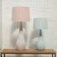 Large Teardrop Lamp- Pastel Pink