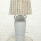 Handled White Table Lamp