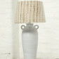 Handled White Table Lamp