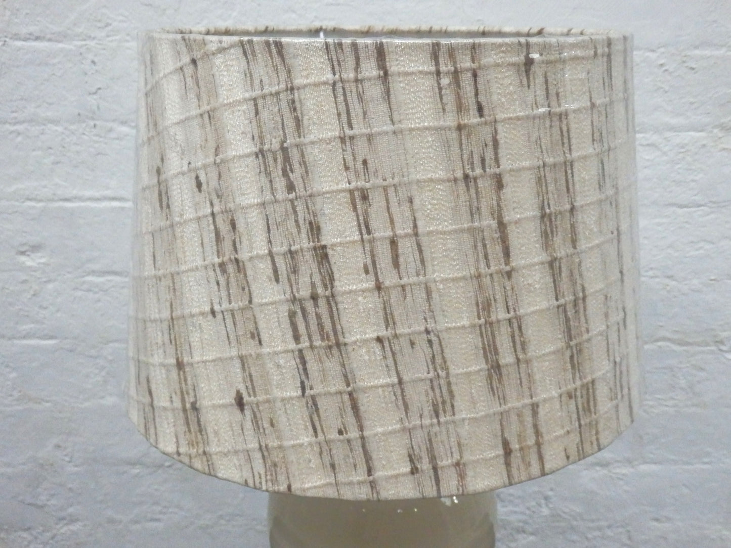 Pastel Beige Match Head Lamp with linen shade