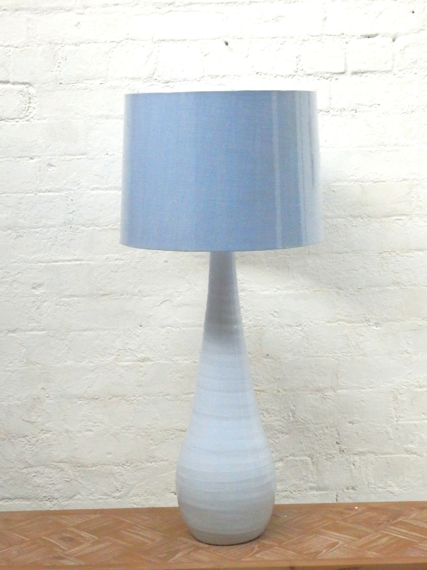 Large Teardrop Lamp- Pastel Blue