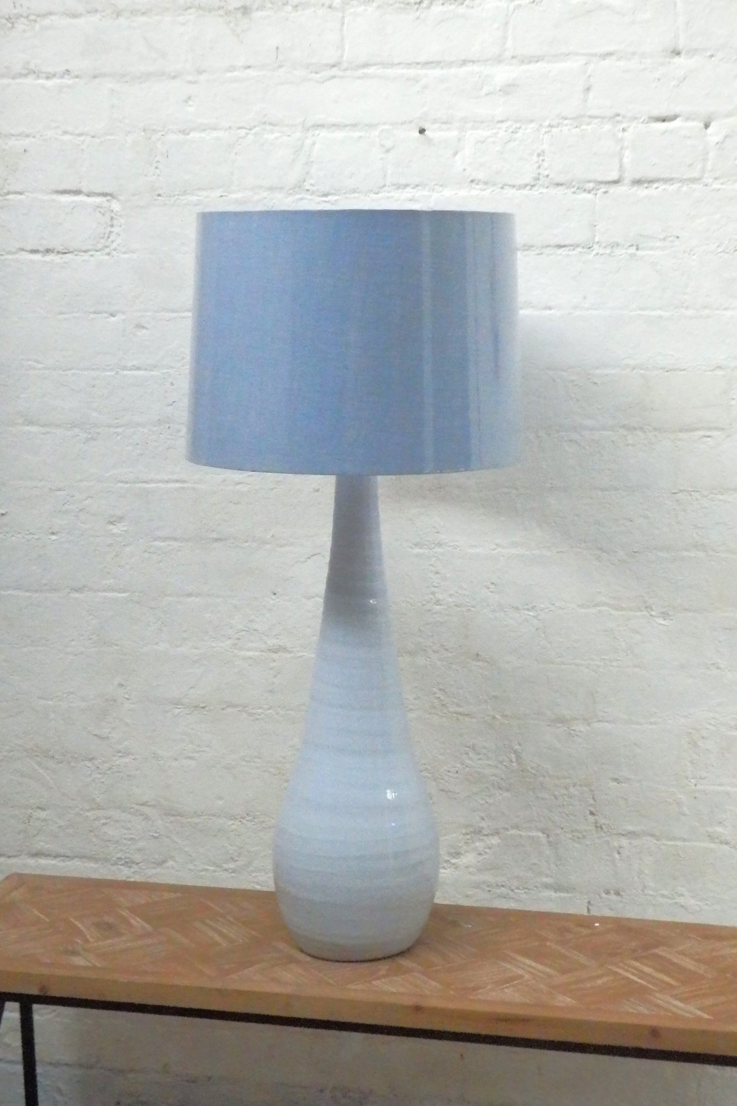 Large Teardrop Lamp- Pastel Blue