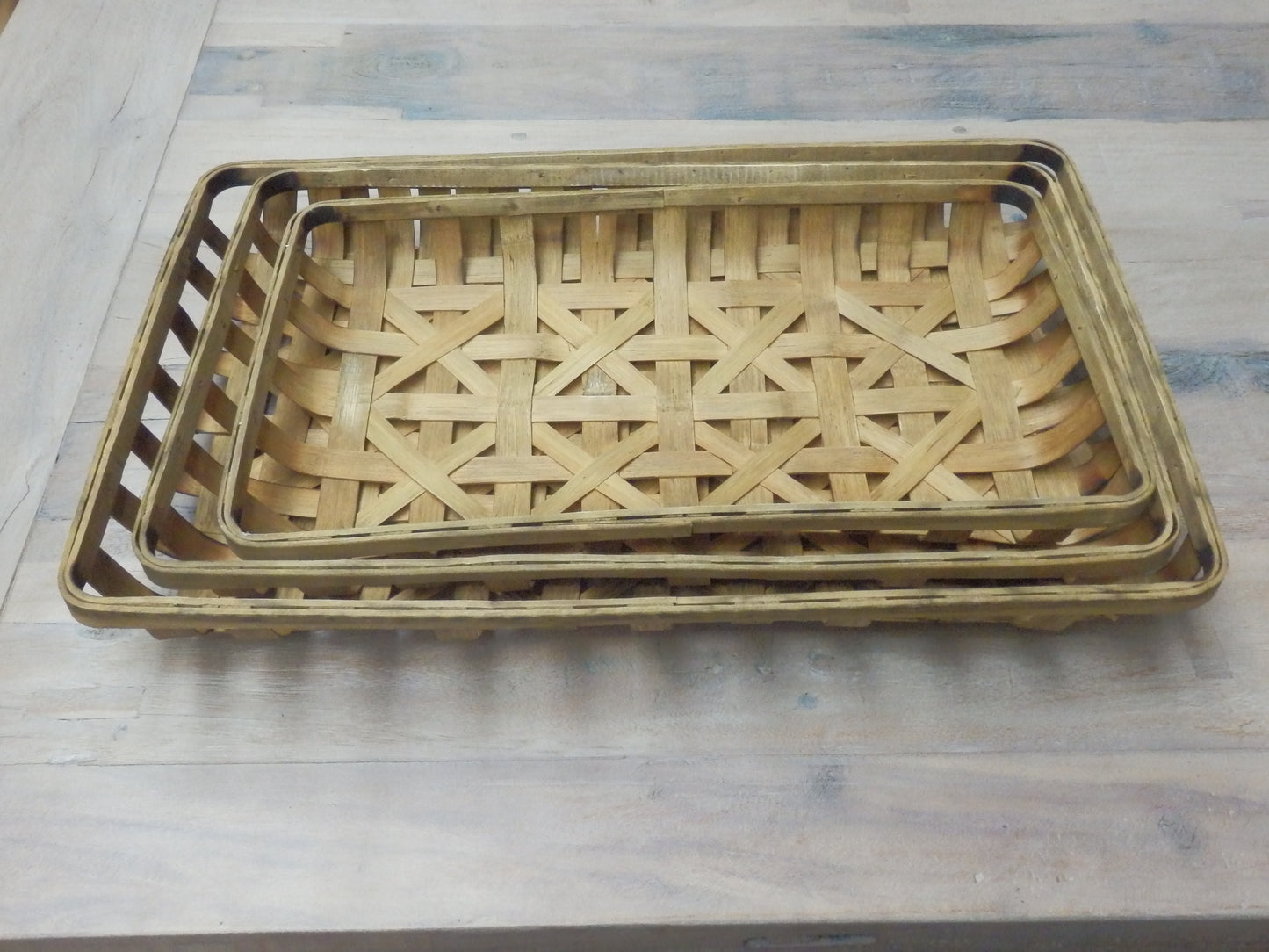 Set of Three Rectangular Trays