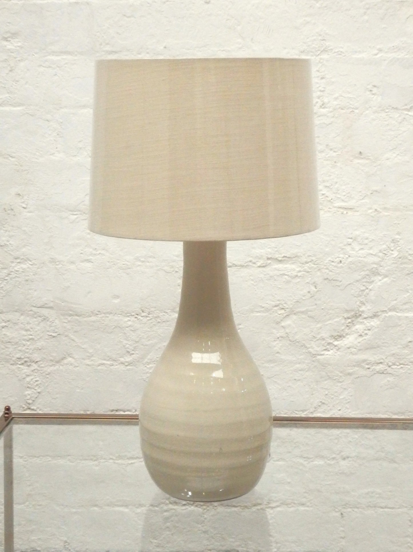 Small Teardrop Lamp- Pastel Beige