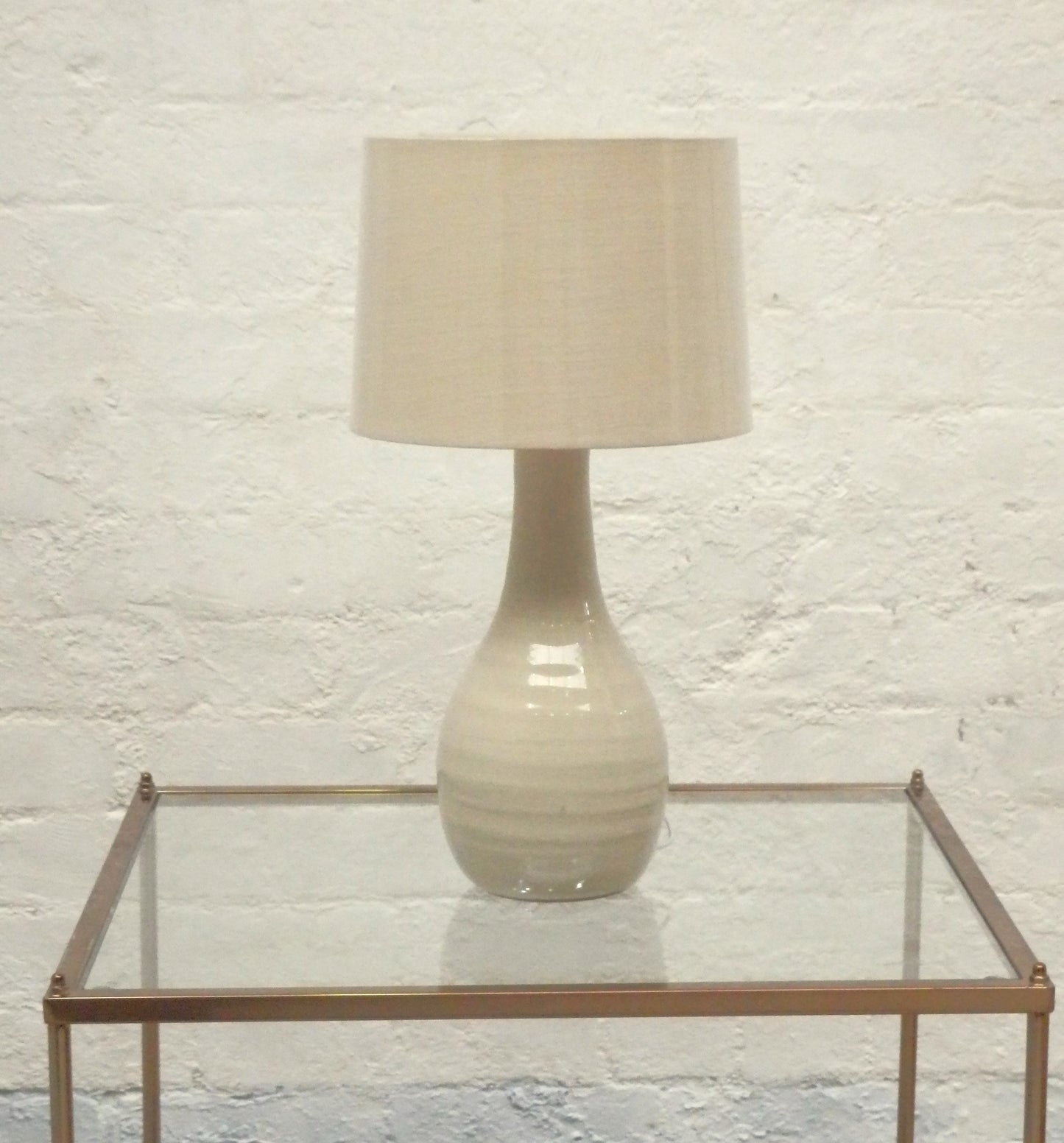 Small Teardrop Lamp- Pastel Beige