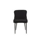 Furniture Village Set of 2 Kos Velvet Dining Chair - Black