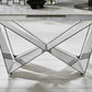 Furniture Village Marvel Chrome Extending Dining Table- Large