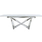 Furniture Village Marvel Chrome Extending Dining Table- Large