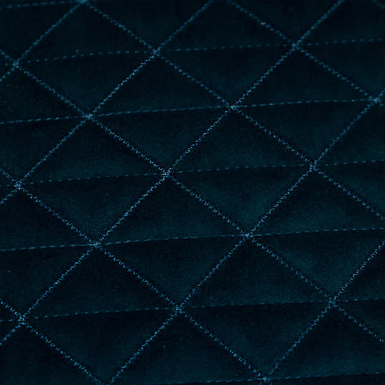 Quartz Rectangular Quilted Cushion Teal/Jaffa