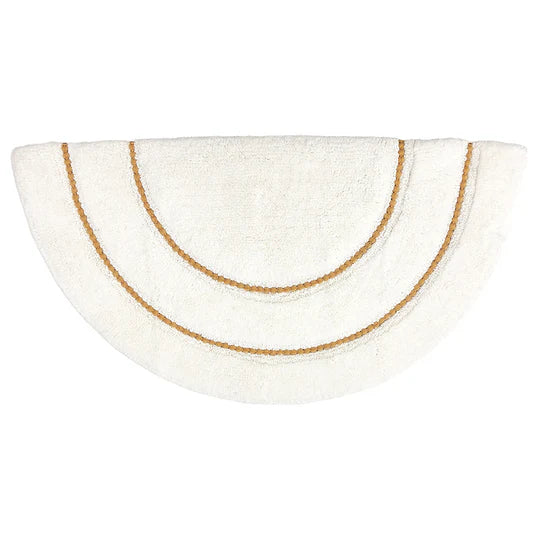 Furn Semi Circle Bath Mat Ochre