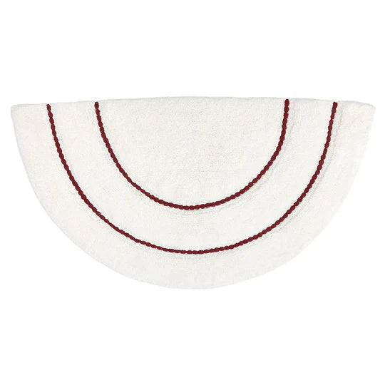 Furn Semi Circle Bath Mat Clay