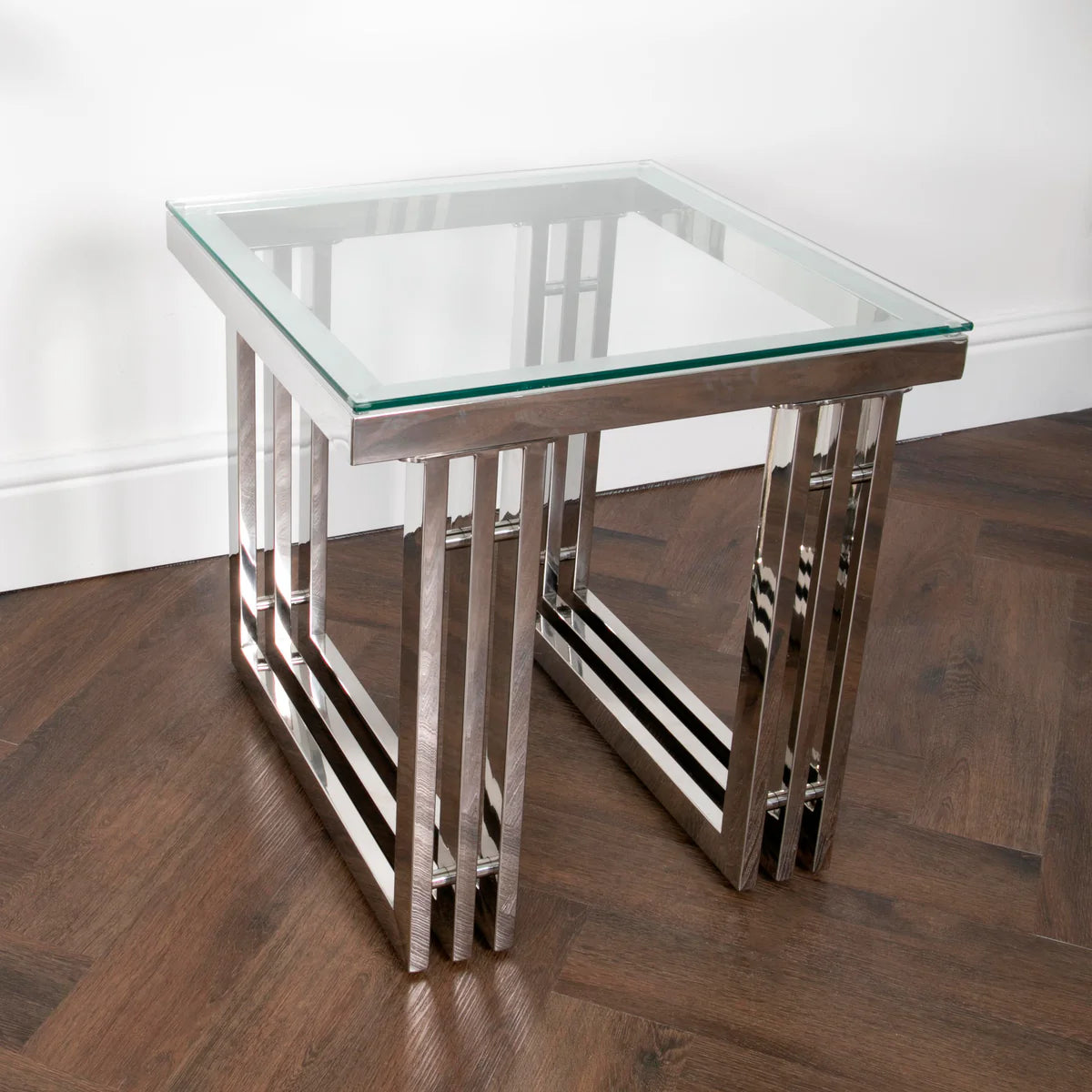 Native Home & Lifestyle Zurich Silver Side Table