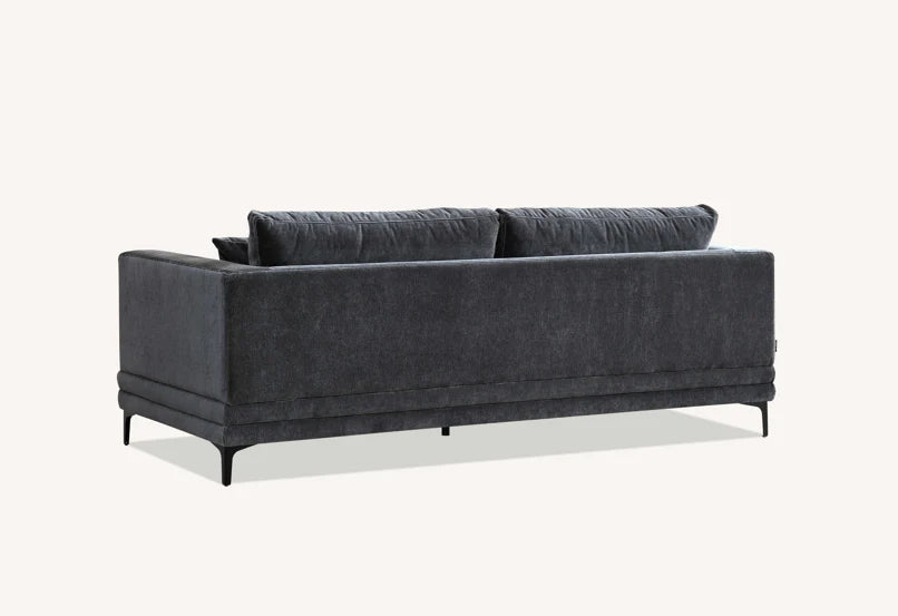 Aluxo Lenox Sofa Range in Steel Velvet