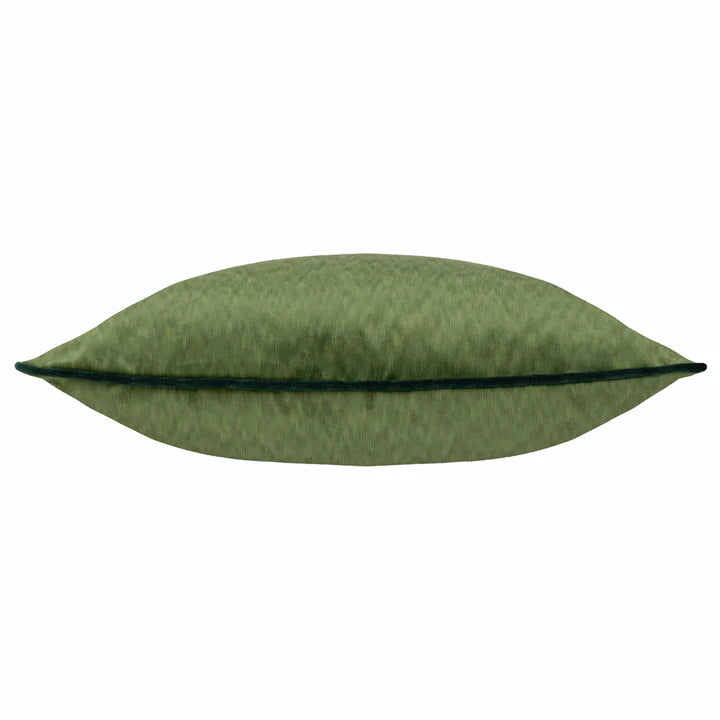 Paoletti Torto Opulent Velvet Cushion Moss/Emerald