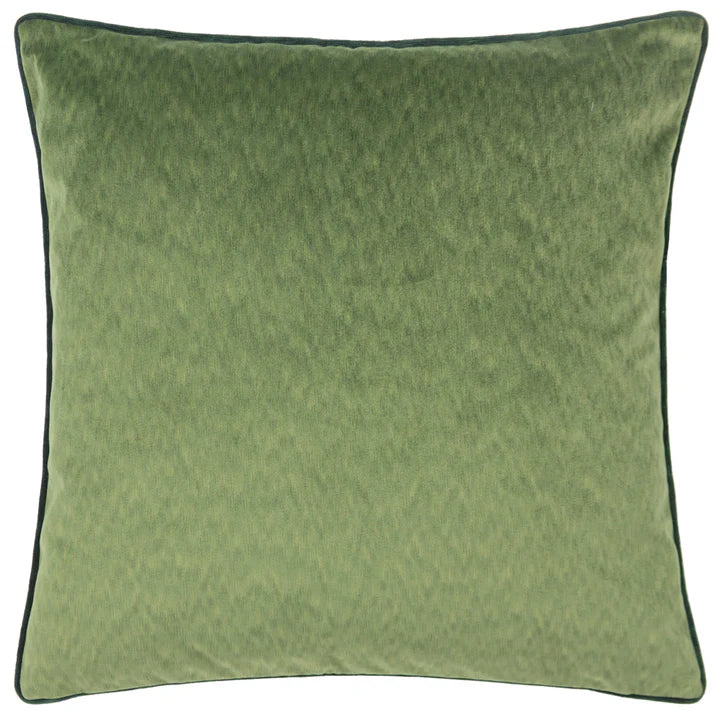 Paoletti Torto Opulent Velvet Cushion Moss/Emerald