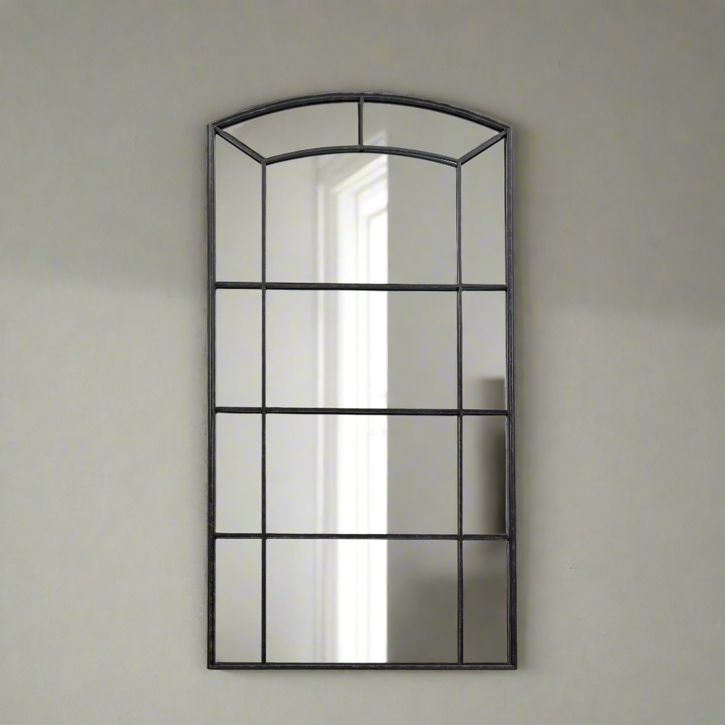 Tall Arched Mirror Black By Perfected