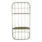 Gold Metal Wall Double Storage Shelf, Basket Design - Gold