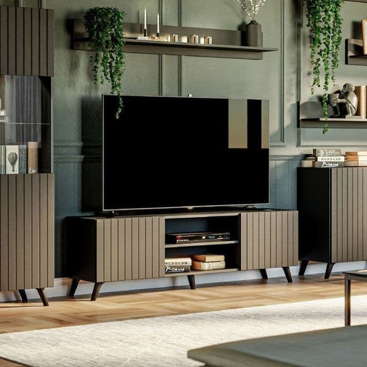 Ormond Matte Black Large TV Cabinet