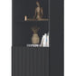 Ormond Matte Black Tall Display Cabinet