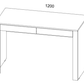 Mount Oak Effect and White Gloss Computer Desk