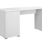 Moore White Gloss Computer Desk With Drawers