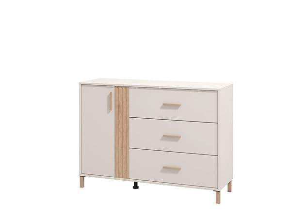 Monroe Cashmere And Artisan Oak Effect Chest Of Drawers