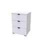 Merritt Arctic White 3 Drawer Bedside Table