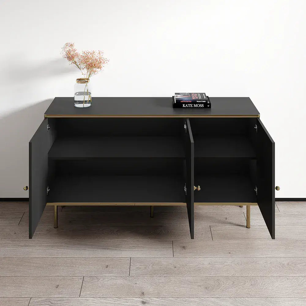 Medley Black And Gold 3 Door Sideboard